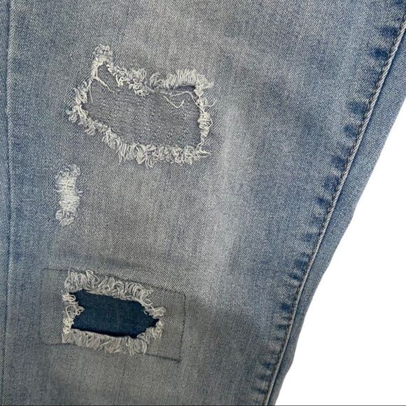 Vintage America distressed jeans with patches SZ 6 - Picture 4 of 6
